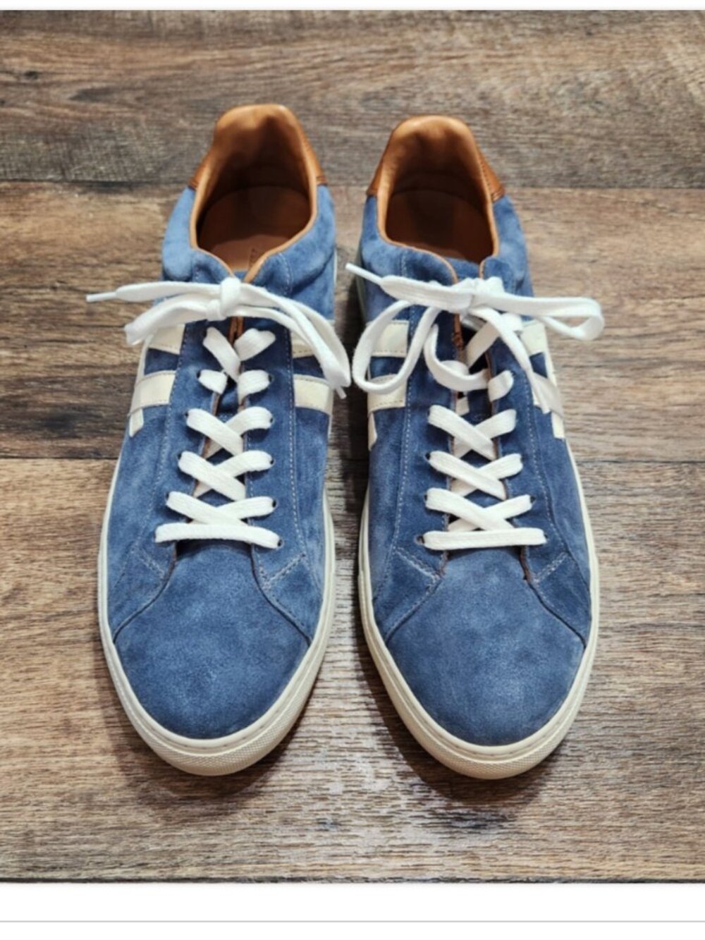 Allen Edmonds "CENTER COURT" Suede Sneakers Italian Margom Soles - Picture 3 of 16